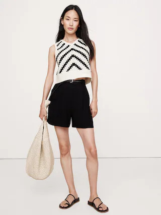 Embroidered Cotton Crochet Top | Banana Republic (CA)