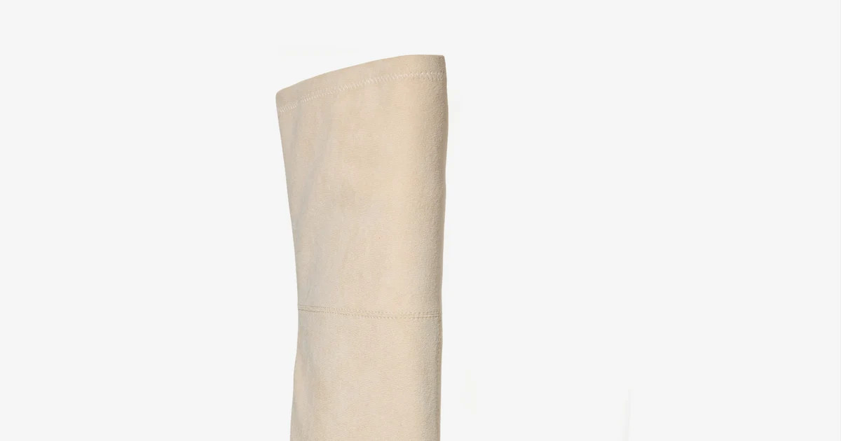 Over The Knee Western Boot - Bone | Boston Proper | Boston Proper