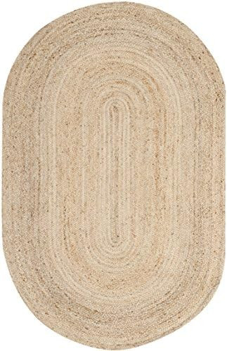 SAFAVIEH Cape Cod Collection Area Rug - 3' x 5' Oval, Natural, Handmade Flat Weave Jute, Ideal fo... | Amazon (US)