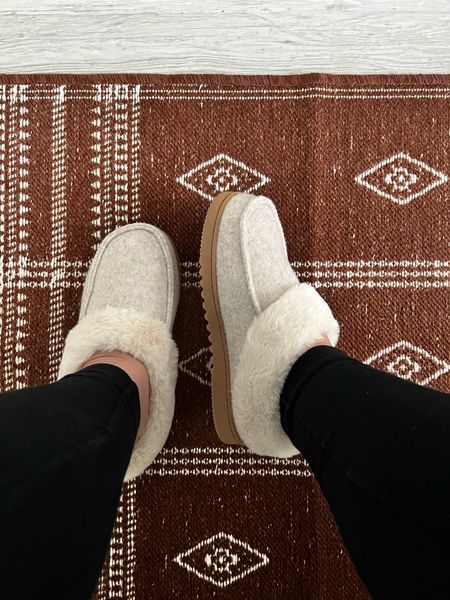 I’m going for cozy in whatever way I can get it at this point. 
These slippers are so soft and also supportive. My son keeps stealing mine. 

And this new accent rug is a win in our bathroom. 


#LTKshoecrush #LTKSeasonal #LTKhome