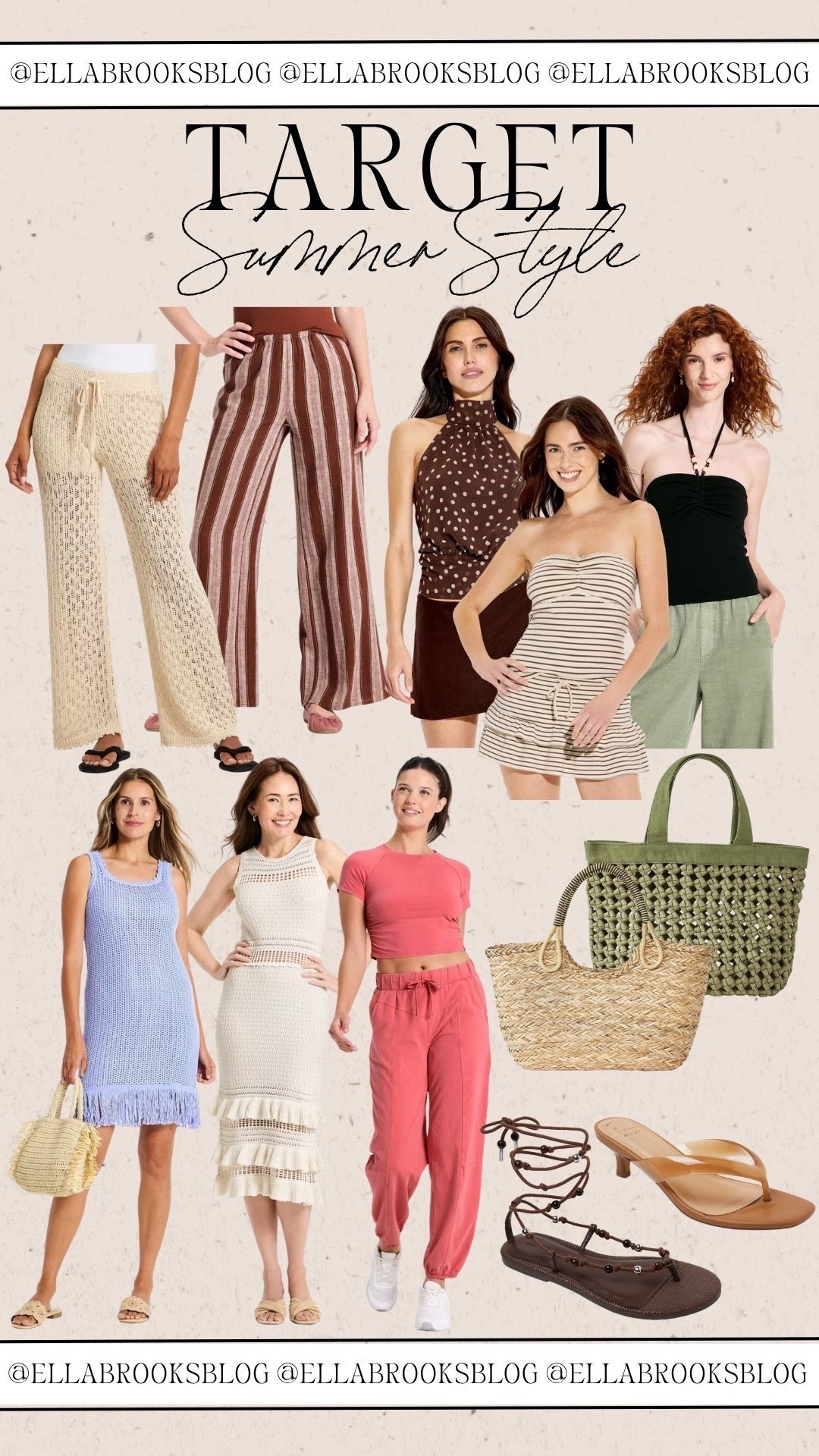 Target summer style

Linen pants, summer outfit, woven bag, crochet dress, halter tank top, strapless tank top, matching set

#LTKootd #LTKSeasonal #LTKmomlife