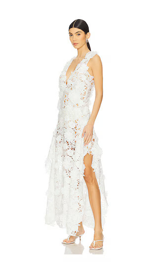 AKNVAS x REVOLVE Blake Floral Lace Dress in White. - size 12 | Revolve Clothing (Global)
