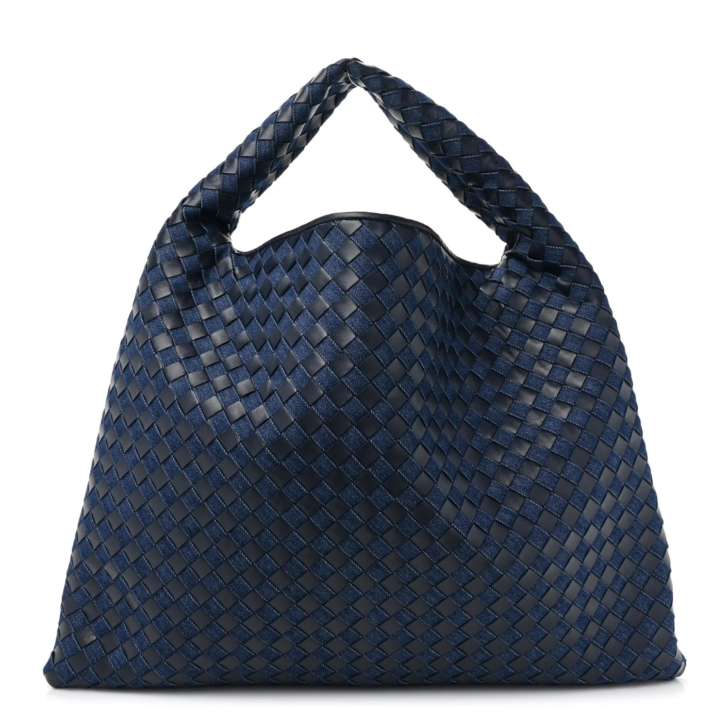 Denim Nappa Intrecciato Large Hop Abyss Indigo | FASHIONPHILE (US)