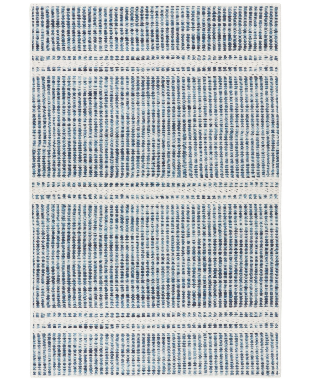 Dash and Albert Rugs by Annie Selke Malta Machine Washable DA2043 6'x9' Area Rug - Blue | Macy's