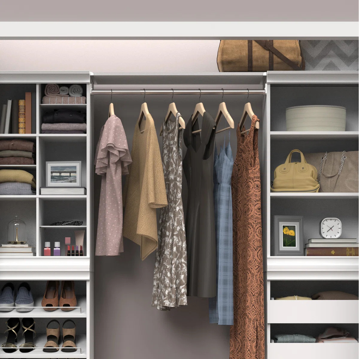 Modular Storage 36.02" W Shelf & Closet Rod | Wayfair North America