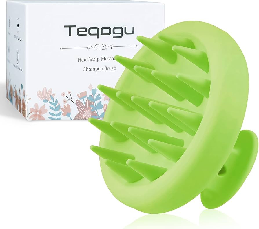 Teqogu Scalp Massager Shampoo Brush, Scalp Scrubber with Soft Silicone Bristles, Head Scrubber fo... | Amazon (US)