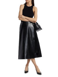 Click for more info about Toccin Beatrice Vegan Leather Wrap Skirt | Saks Fifth Avenue