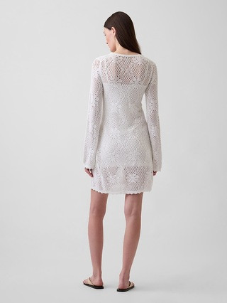 Pointelle Mini Sweater Dress | Gap (US)