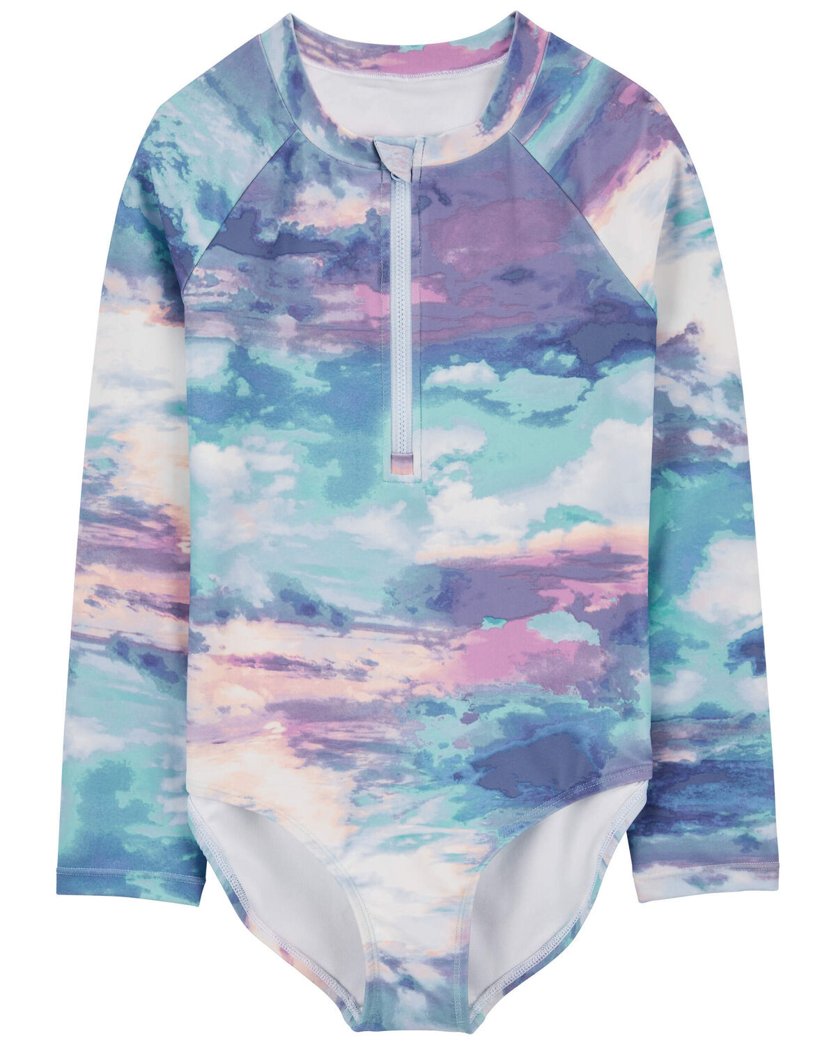 Tie-Dye Kid 1-Piece Rashguard Swimsuit | carters.com | Carter's