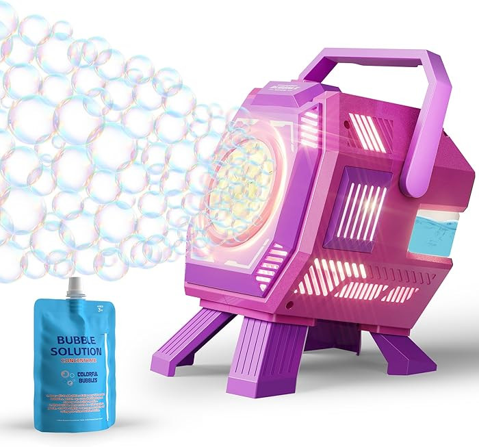 Bubble Machine with Lights, Big Bubble, Up to 15,000 Bubbles/Min, 320ml Large Tank, Battery Opera... | Amazon (US)