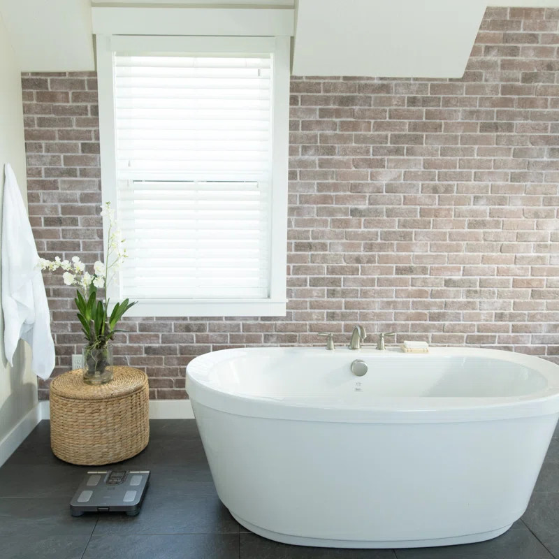 Brick 5.75" x 45" Peel and Stick Wall Paneling | Wayfair North America