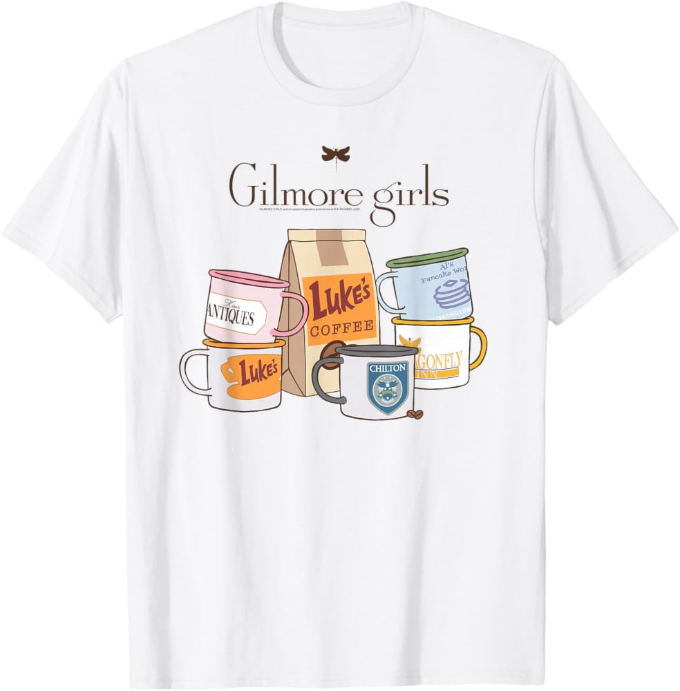Gilmore Girls Coffee and Mugs with Logo TV Show T-Shirt | Amazon (US)
