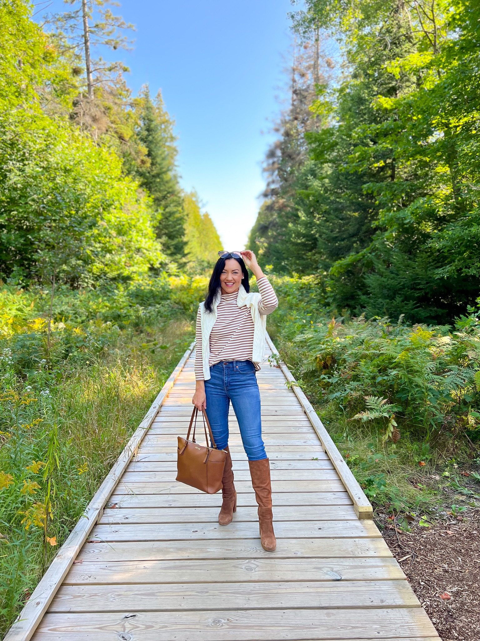 25% off this classic fall outfit with code AUTUMN25! These timeless pieces can  be worn so many ways. Pair the striped turtleneck with jeans and a vest or layer it under a cable knit sweater or pullover. Top and sweater are only $26-56 with discount code! 

Camel Striped top- fits TTS With a loose fit, I’m wearing the petite XS, but could have gone with a regular XS
Ivory Cable knit sweater - fits TTS, I’m wearing an XS
Green pullover zip up sweater - fits TTS, I’m wearing a petite XS, but could have gone with a regular XS 

Lands’ End, classic, preppy style, fall fashion on sale, date night, mom style, tall boots, women’s boots with heels #fallfashion #classicstyle #sale #boots #momstyle 

#LTKsalealert #LTKSeasonal #LTKfindsunder50