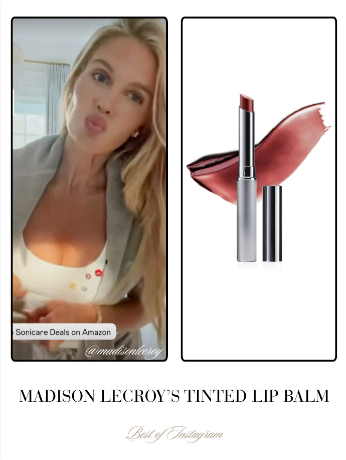 Madison LeCroy's Tinted Lip Balm 📸= @madisonlecroy 

 