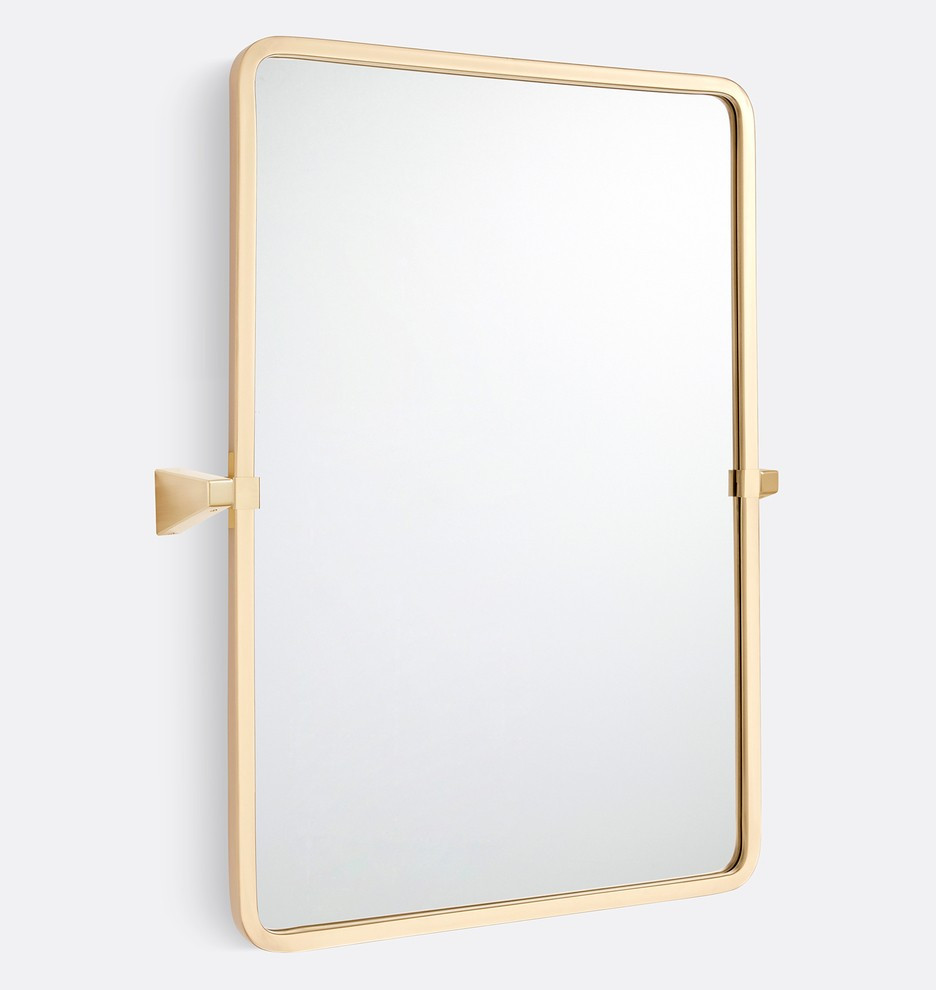 Blair Rounded Rectangle Pivot Mirror | Rejuvenation