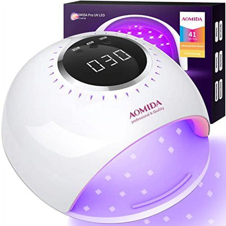 AOMIDA UV LED Nail Lamp 82W UV Light for Nails Fast Curing Gel Nail Polish with 3 Timers and LCD Display Professional Nail Dryer Lamp with Auto Sensor Gel Nail UV Light for Home DIY | Walmart (US)