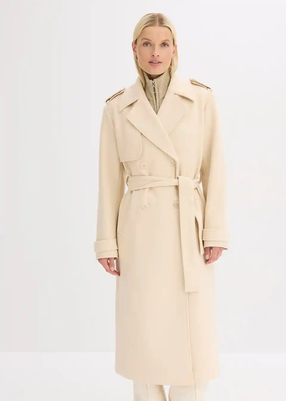 Trenchcoat in Wolloptik | Bonprix DE