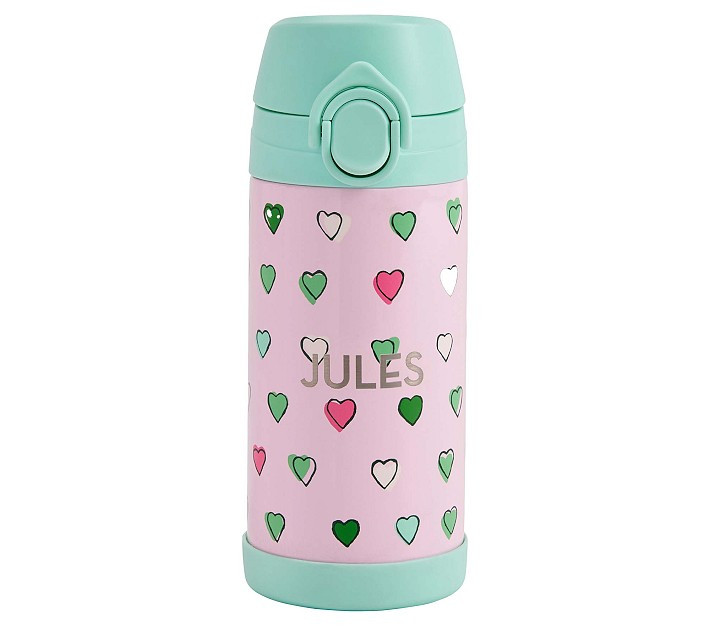 Mackenzie Roller Rabbit Multi Heart Water Bottle | Pottery Barn Kids