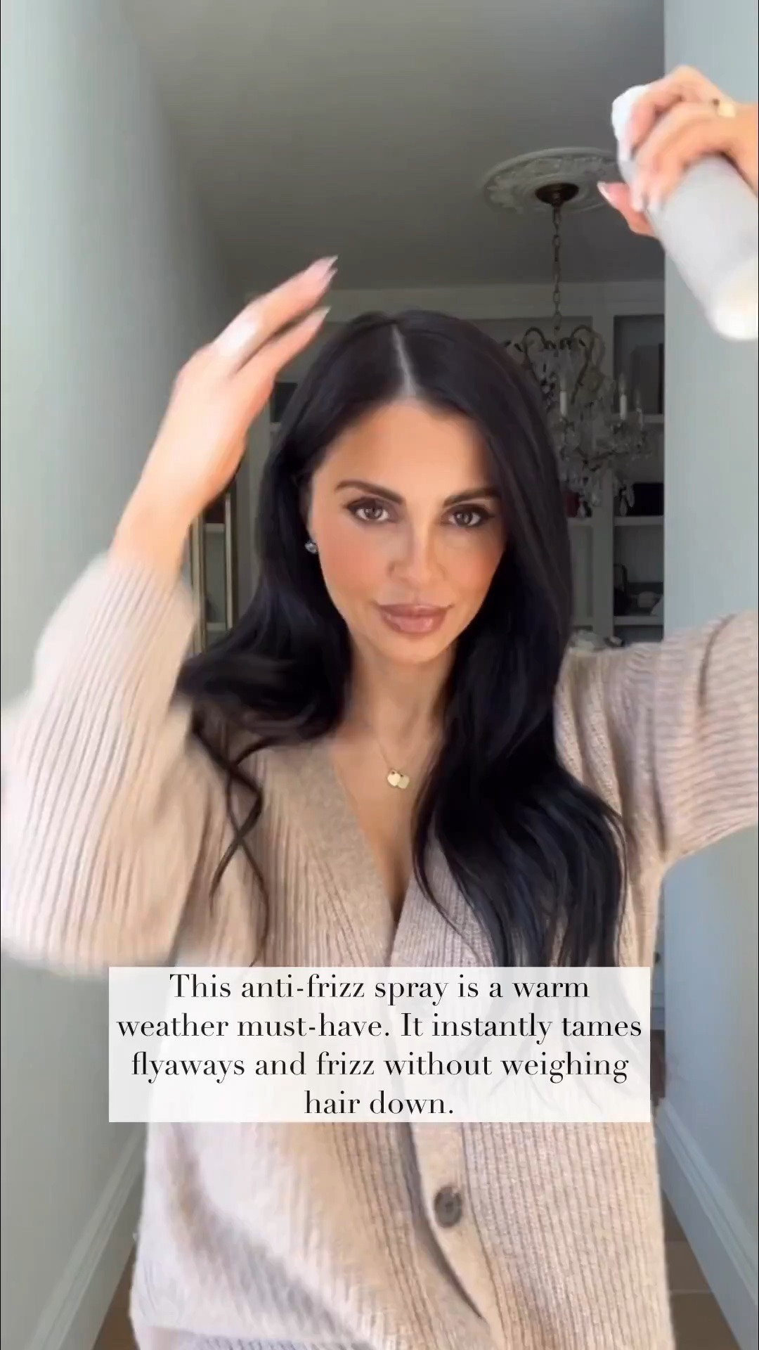 This anti-frizz spray is a warm weather must-have. It instantly tames flyaways and frizz without weighing hair down.

Save 20% off with code BEAUTY20

#LTKSaleAlert #LTKBeauty #LTKOver40