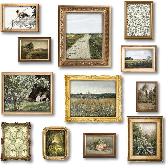 97 Decor Vintage Wall Art Prints - Vintage Prints for Wall Decor, Countryside Landscape Painting ... | Amazon (US)