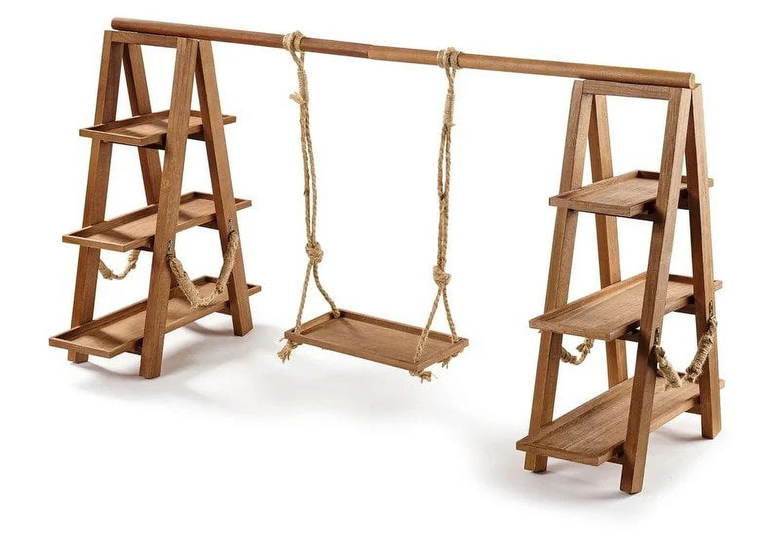 Sprightly Double 3 Tier Display Stand, Swing Dishes, Party Dessert Food Appetizer Platter Riser | Walmart (US)