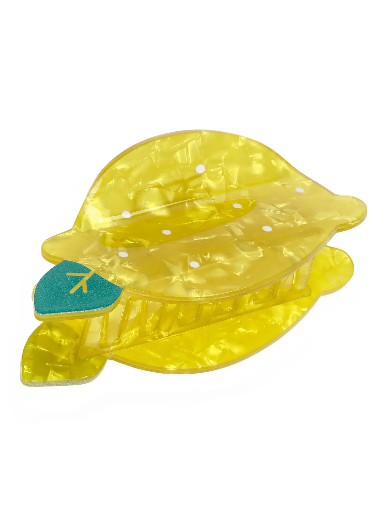 No Boundaries Lemon Hair Claw Clip, Women's | Walmart (US)