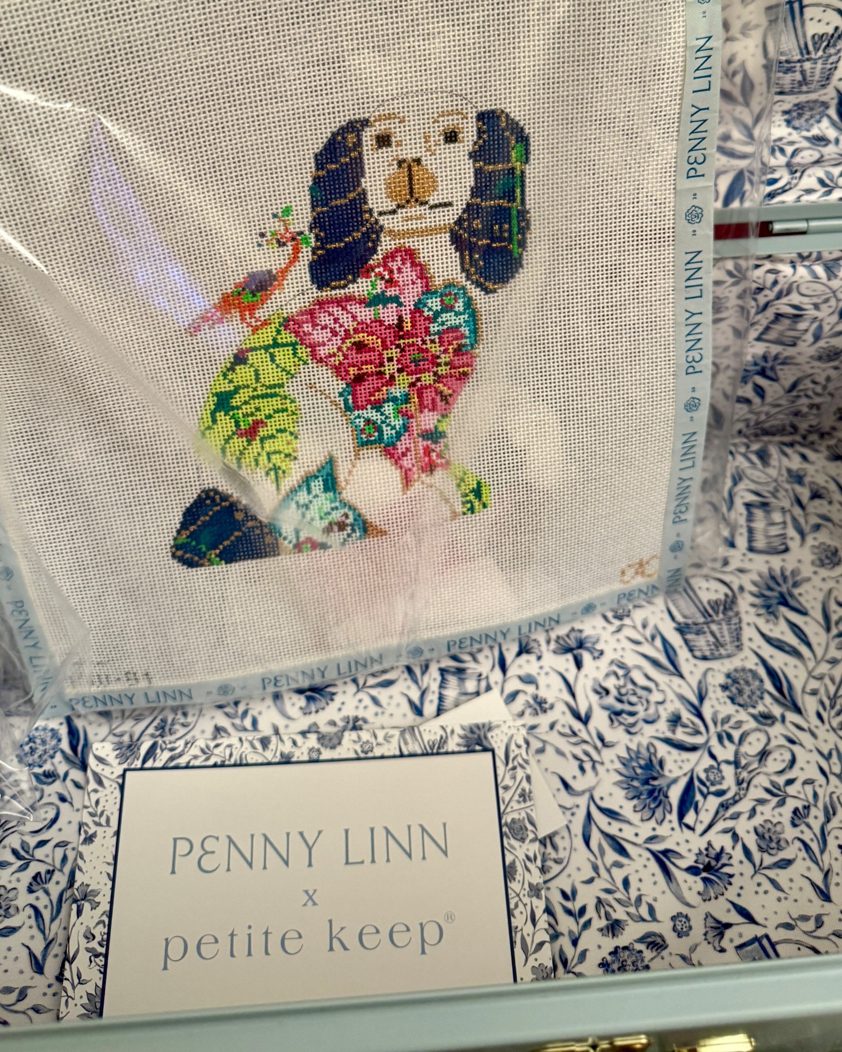 My gorgeous new Petite Keep heirloom keepsake trunk from the Penny Linn needlepoint collaboration and an adorable new canvas! Best birthday gifts 

#LTKFindsUnder100