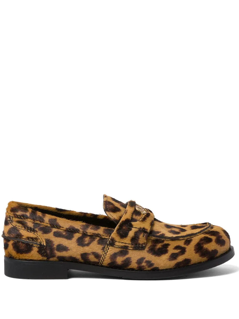 animal-print leather loafers | Farfetch Global