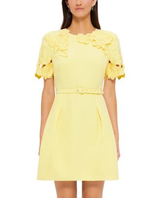 LEO LIN Aurelie Appliqué Mini Dress | Bloomingdale's Women | Bloomingdale's (US)