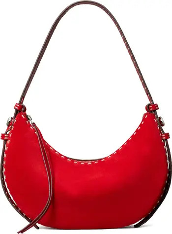 Romy Suede Half Moon Shoulder Bag | Nordstrom