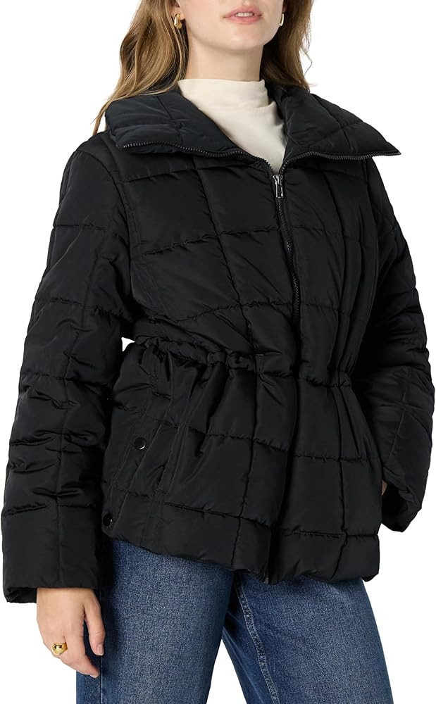 Amazon Essentials (Demi's Pick) Women's Oversized-Fit Square Quilted Puffer Jacket with Adjustabl... | Amazon (US)