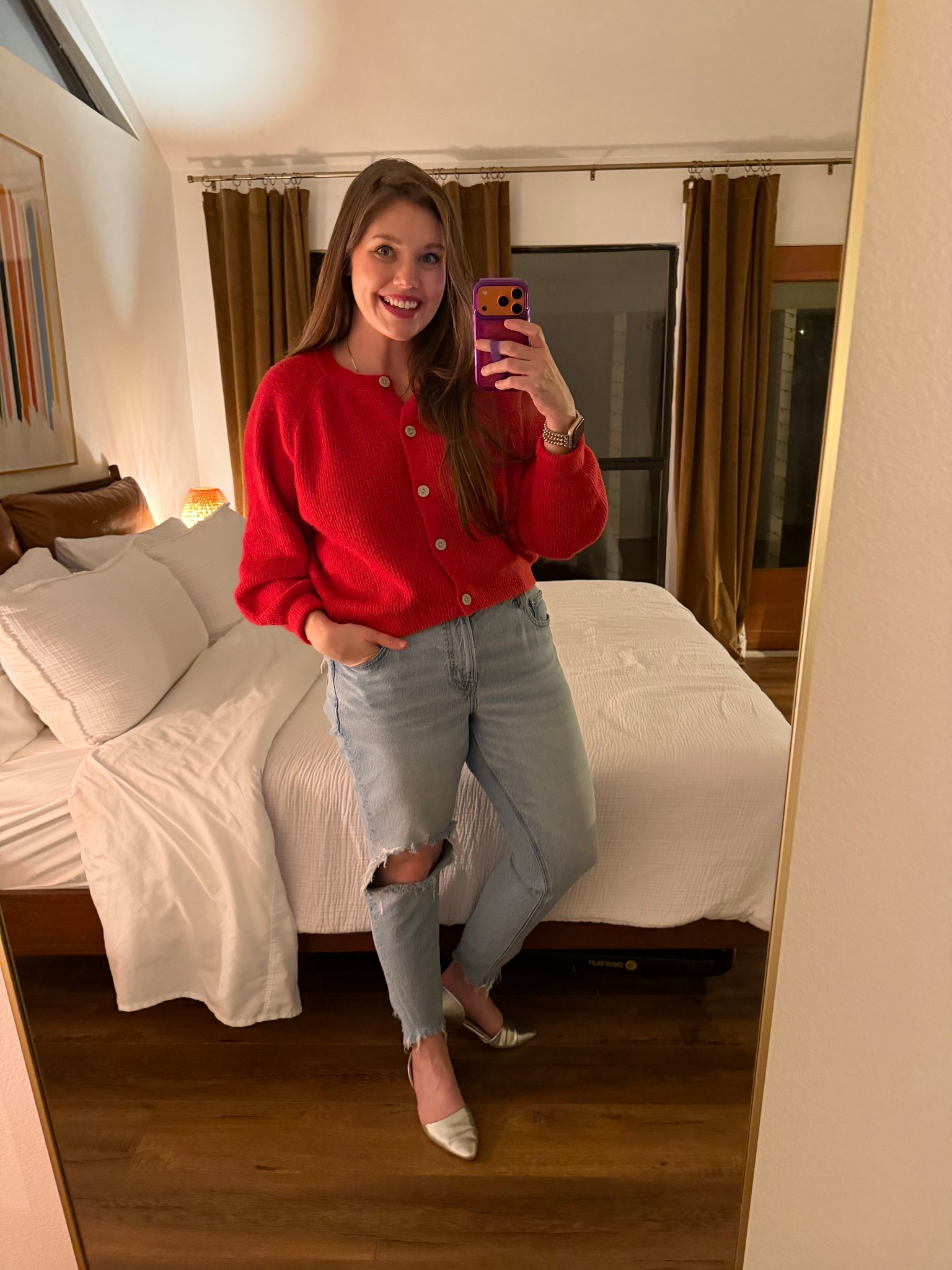 Winter outfit idea! All old but I found similar options for you to recreate this look! Would be cute for a casual Valentine's Day look!
........
Cropped cardigan oversized cardigan red cardigan red sweater workwear work cardigan work sweater distressed jeans ankle jeans midsize jeans size 14 jeans 90s jeans American Eagle jeans pointed toe flats silver flats silver shoes ballet flats slip on flats outfit idea winter look winter outfit valentines outfit Valentine's Day outfit Valentine's Day look Valentine's Day sweater Galentine's Day outfit  

#LTKMidsize #LTKWorkwear #LTKFindsUnder50