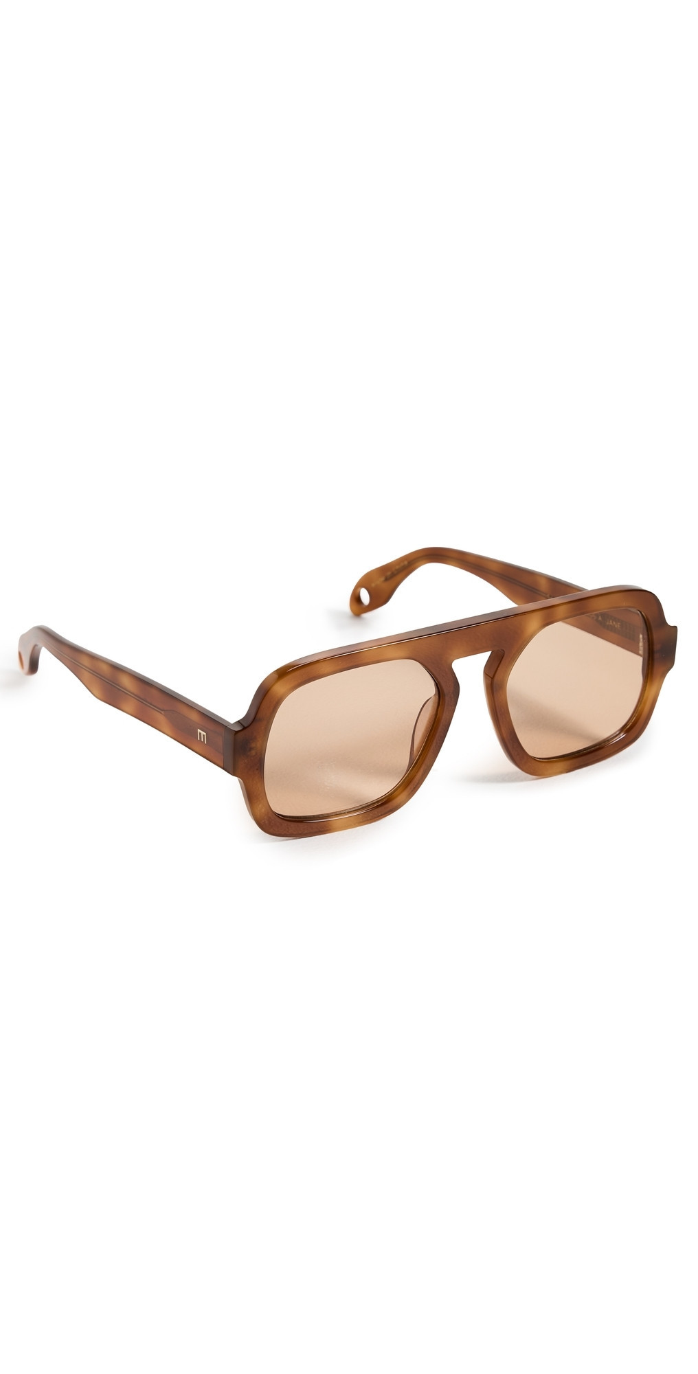 Elisa Johnson Jane Sunglasses Light Brown Tortoise One Size | Shopbop