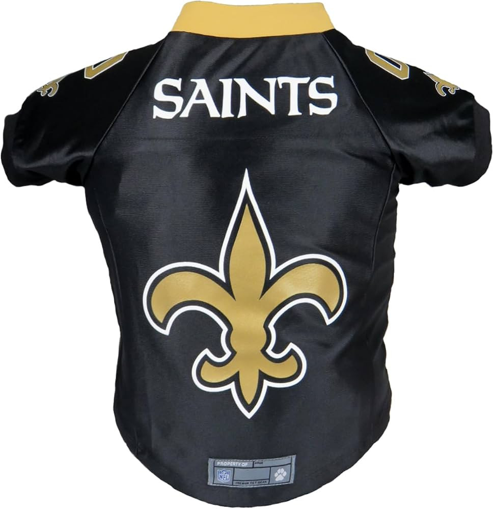 Littlearth NFL New Orleans Saints Premium Pet Jersey, Team Color, Medium | Amazon (US)