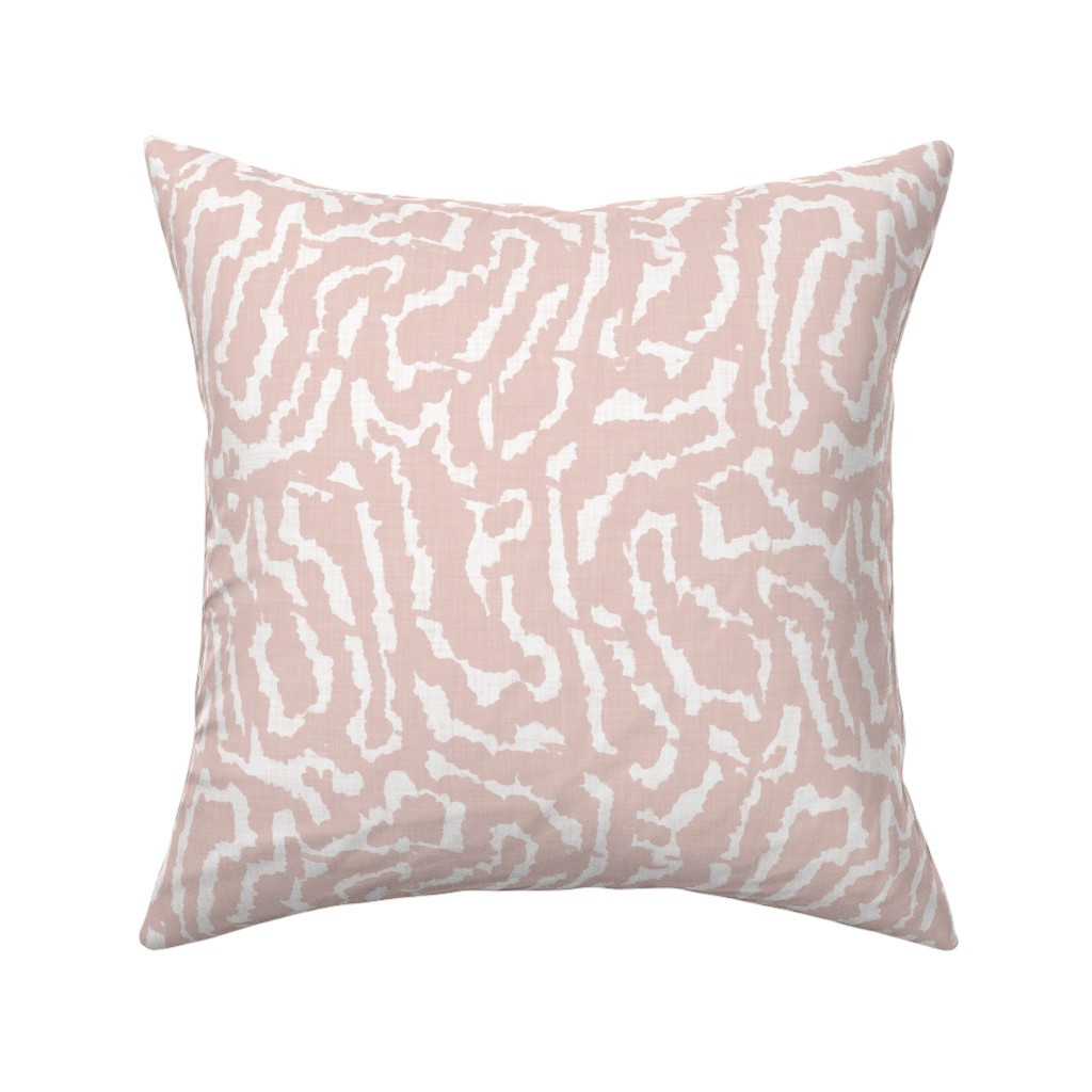 Ivy Warm Blush Throw Pillow | Spoonflower | Spoonflower
