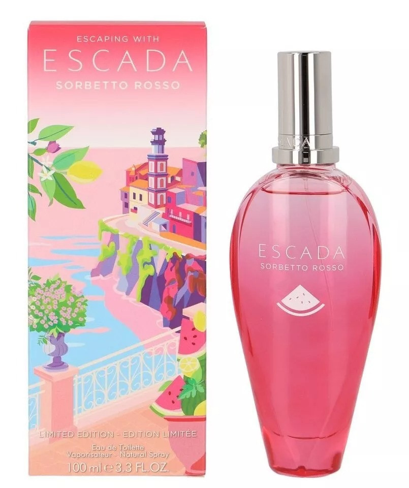 Escada Ladies Escaping With Escada Sorbetto Rosso EDT Spray 3.3 oz Fragrances 3616304203657 | Jomashop.com & JomaDeals.com