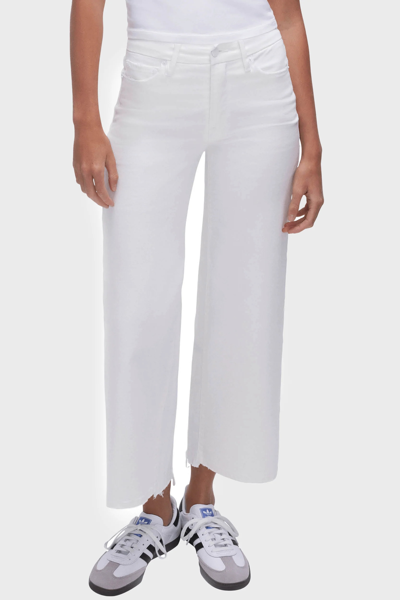 Good American Good Waist Palazzo Cropped Jeans | Gibsonlook