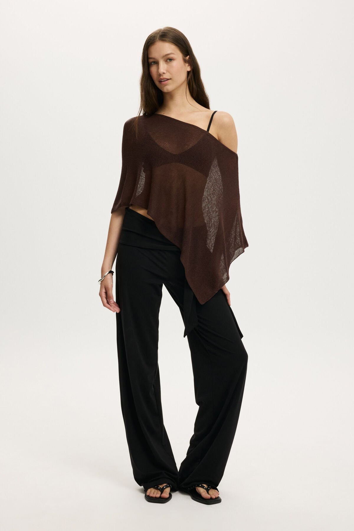 Sheer Knit Poncho | Cotton On (US)