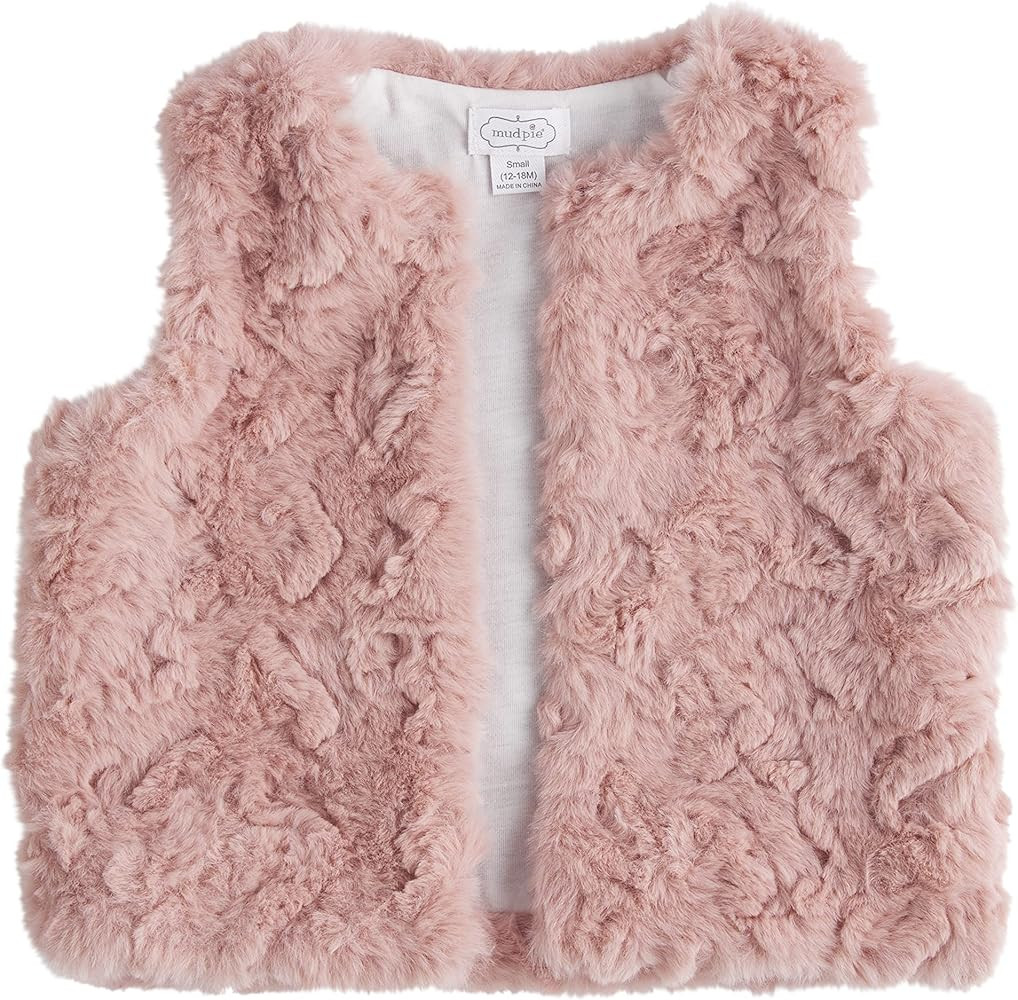 Mud Pie Baby Girl Fur Vest | Amazon (US)