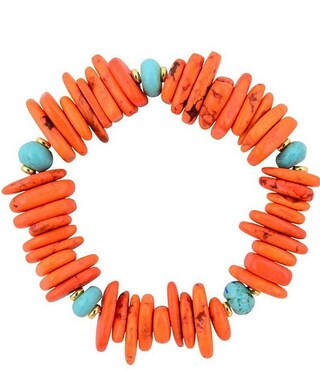 Golden and Genuine Stone Taos Stretch Bracelet | Dillard's