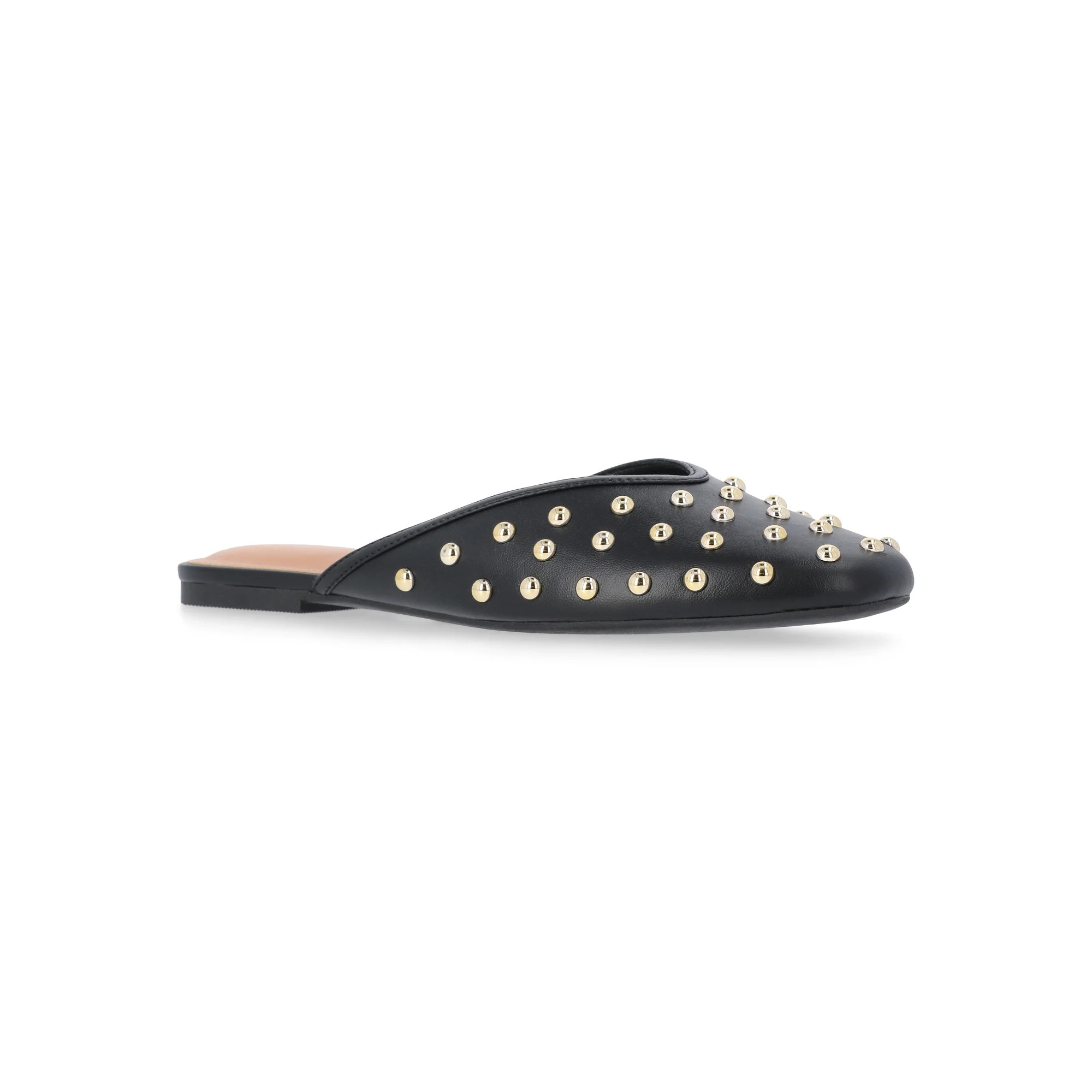Time and Tru Women's Studded Faux Leather Mules | Walmart (US)