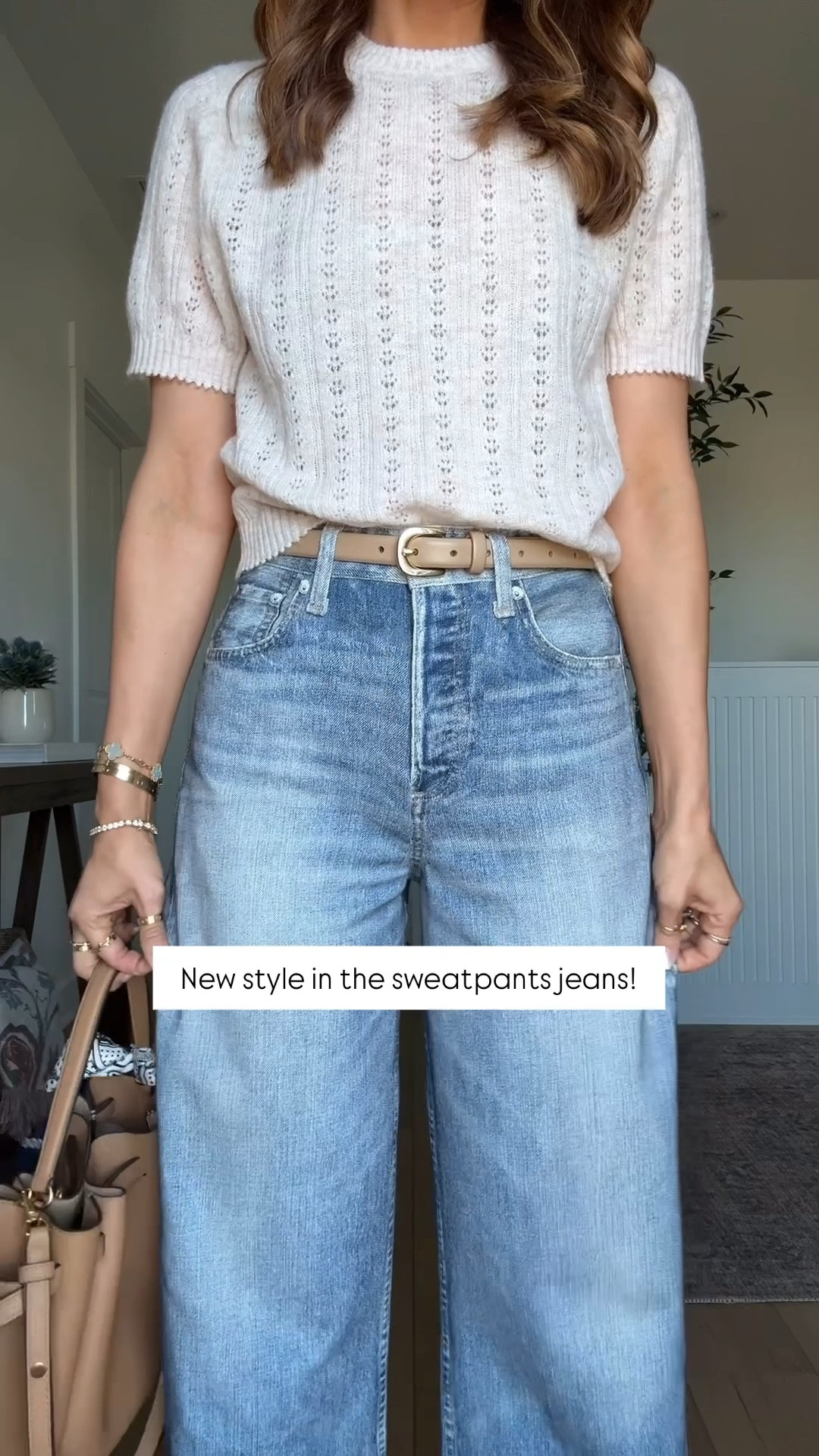 Rag & Bone Miramar Andi Ankle Pants in 23. Runs big so size down! Target sweater top in XS. Woven ballet flats are TTS. Tory Burch Romy bucket bag. Spring outfit. Neutral outfit. Casual outfit. Elevated outfit. 

#LTKootd #LTKmomlife #LTKPetite