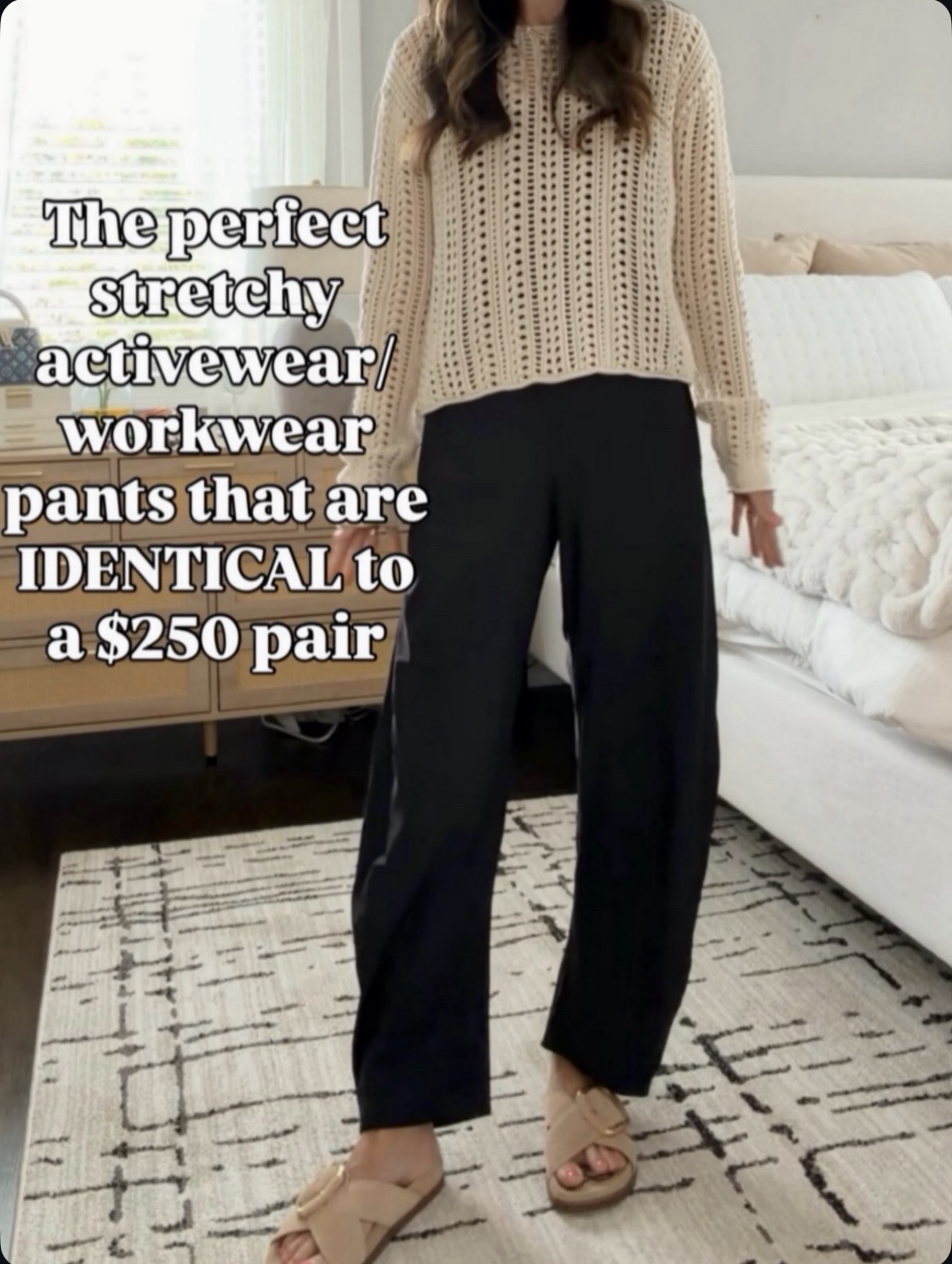 These are the pants I keep reaching for. So comfy, so flattering, and they look just like the designer pair everyone loves. 🔗⬇️ wearing size xs

#LTKootd #LTKmomlife #LTKOver40