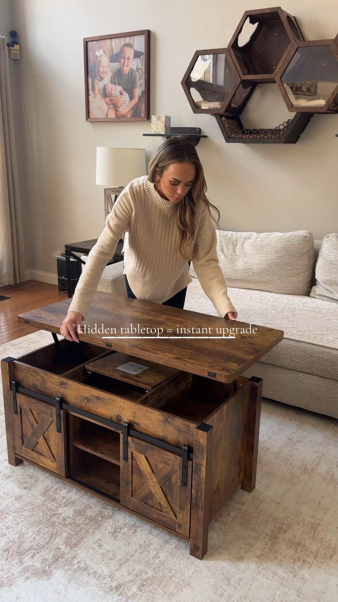 More than just a coffee table 🫶🏻 perfect for small spaces or just a fun family game night! 

#LTKHome #LTKmomlife #LTKKids