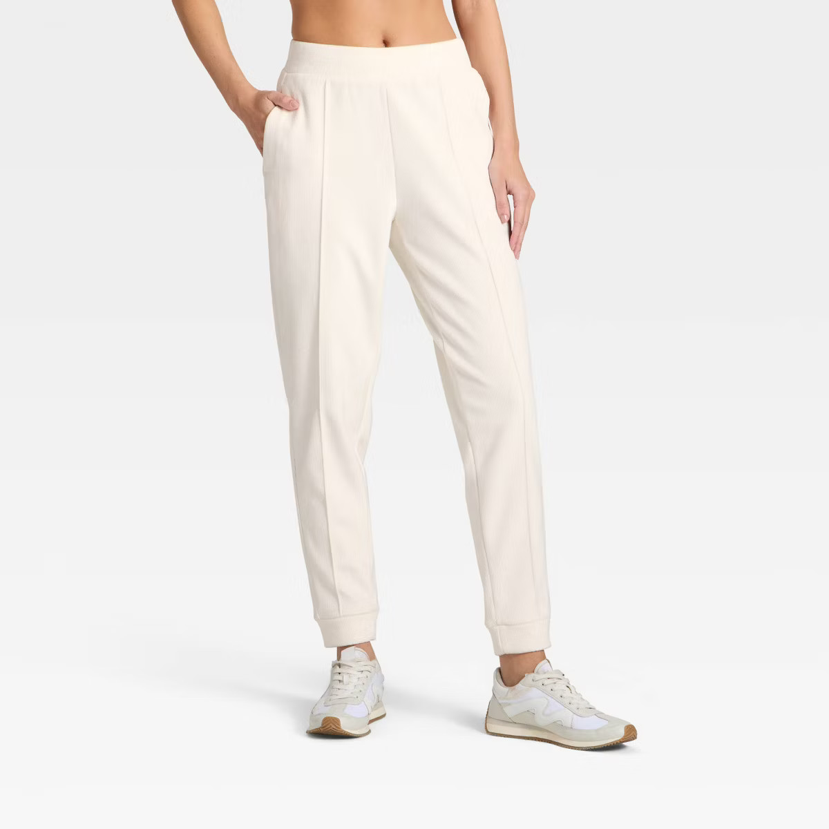 Women's Velour Ribbed Jogger Sweatpants - All In Motion™ | Target