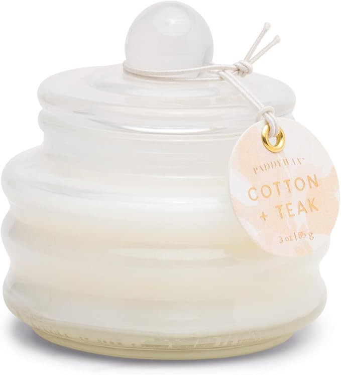Paddywax White Cotton Glass Beam Candle, 1 EA | Amazon (US)