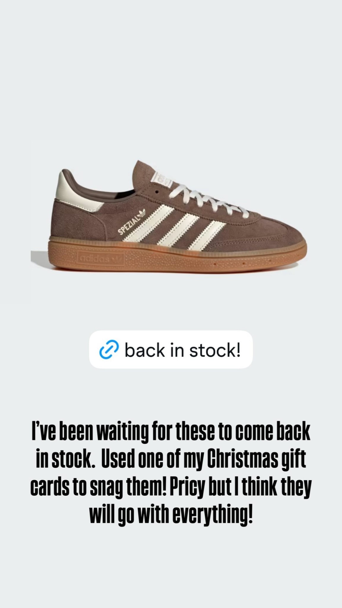 I’ve been waiting for these to come back in stock.  Used one of my Christmas gift cards to snag them! Pricy but I think they will go with everything!

#LTKOver40 #LTKootd #LTKgrwm