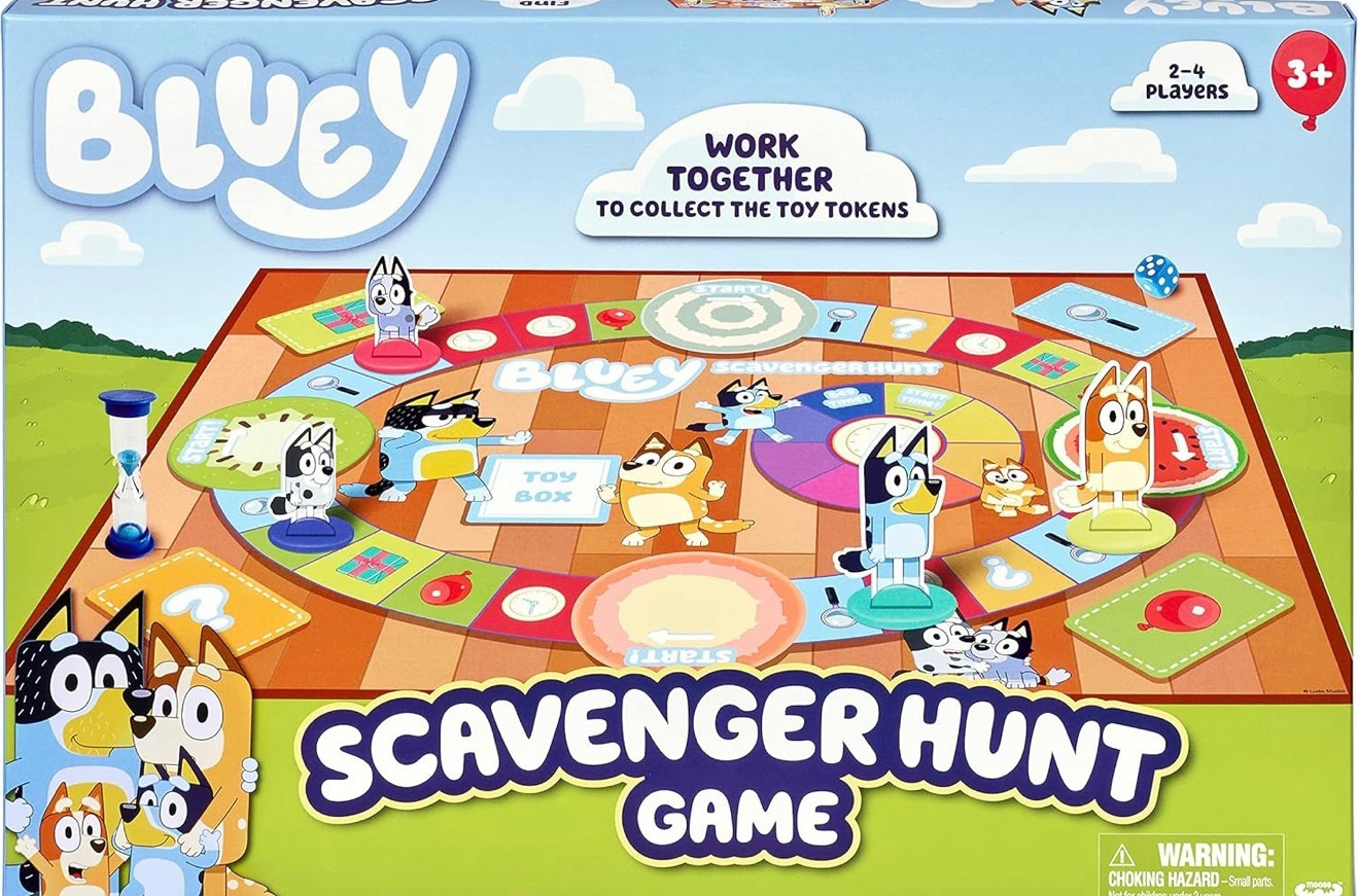 Bluey scavenger hunt game only $6! Bluey game. Blue birthday. Blue and bingo. Bluey kids games. Kids game. Board games. Kids board games. Game deals. Amazon deals. Kids deals. Kids toys. 

#LTKKids #LTKSaleAlert