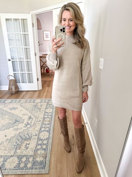 The return of sweater dresses! This one is super soft and comes in a ton of colors. . I am 5'6 and found it a bit short for me.

#LTKfamily #LTKSeasonal #LTKworkwear