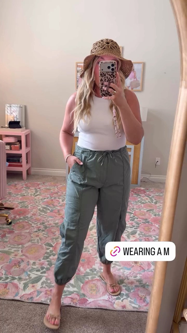 Cute Walmart joggers! Love this color for spring and summer! Looks great with a tank. ￼

#LTKSeasonal #LTKMidsize